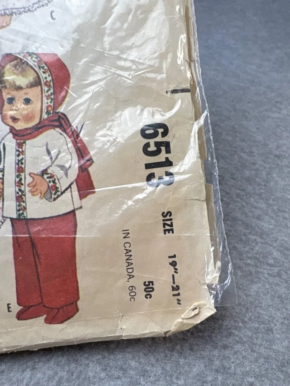McCalls 6513 Baby Toddler Dolls Wardrobe Pattern Size 19